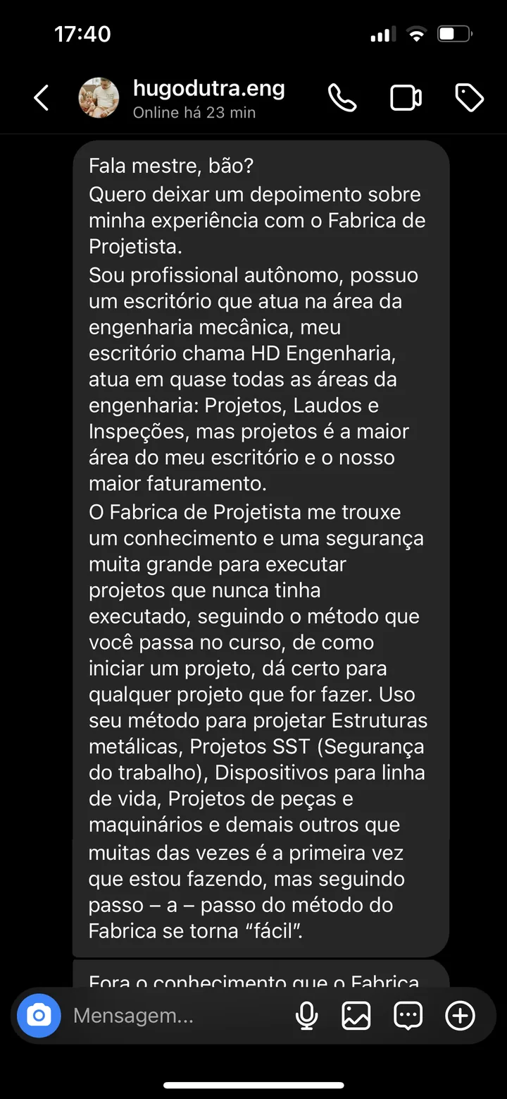 Depoimento Hugo